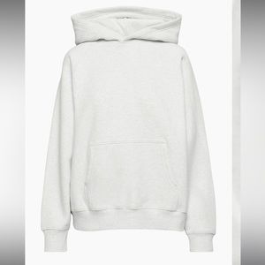 Aritzia - TNA Cozy Mega Fleece Hoodie - Heather Cloud White